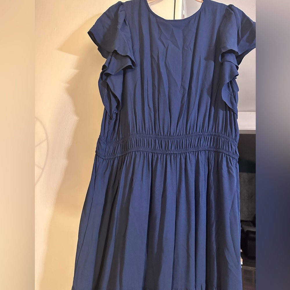 Knox Rose Deep Blue Tiered Maxi, size XXL NWT - Picture 3 of 6